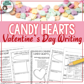 Valentine's Day Candy Hearts Writing