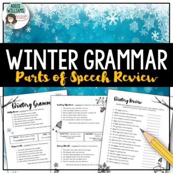 Winter Grammar Parts of Speech